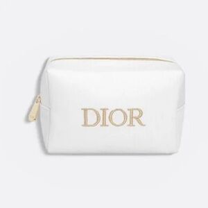 Dior White and Gold Cosmetic Case